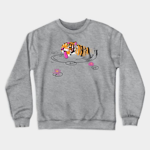 Tiger Lily Crewneck Sweatshirt by valifullerquinn